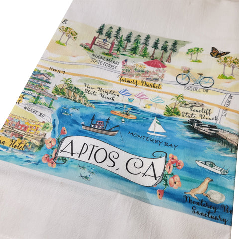 Aptos Map Towel
